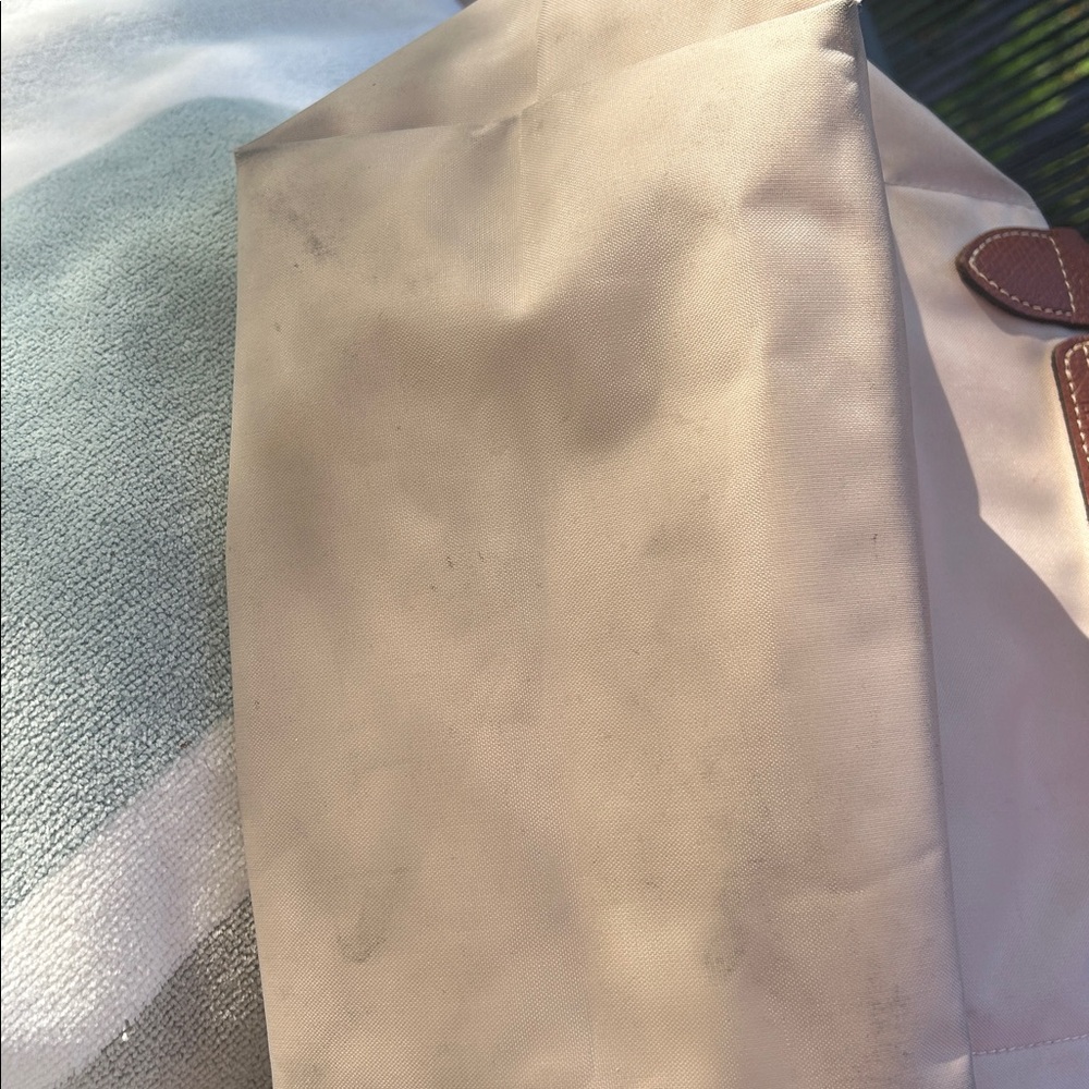 Longchamp Cream and Brown Tote Bag - Picture 7 of 7